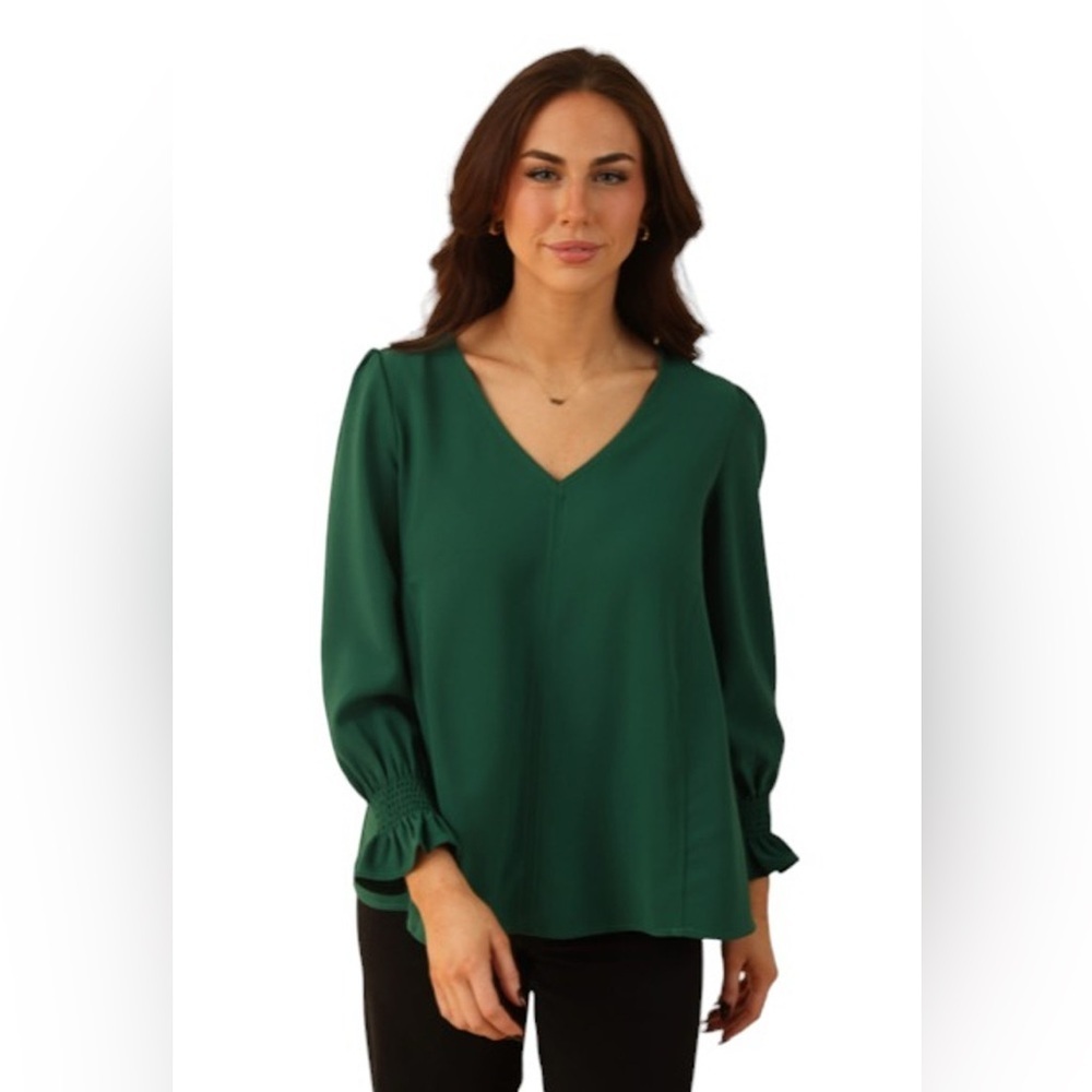 NWT LaRoque originals Julia top in Hunter Green